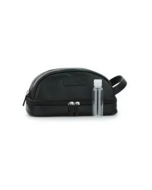 Original Penguin vegan leather travel toiletry bag — Black