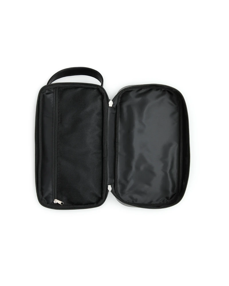 Original Penguin vegan leather travel toiletry bag — Black - Image 4