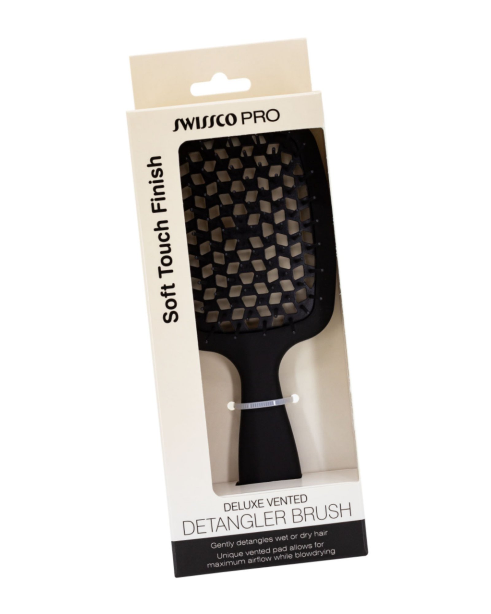 Swissco Pro Deluxe Vented Detangler Hair Brush - Image 2