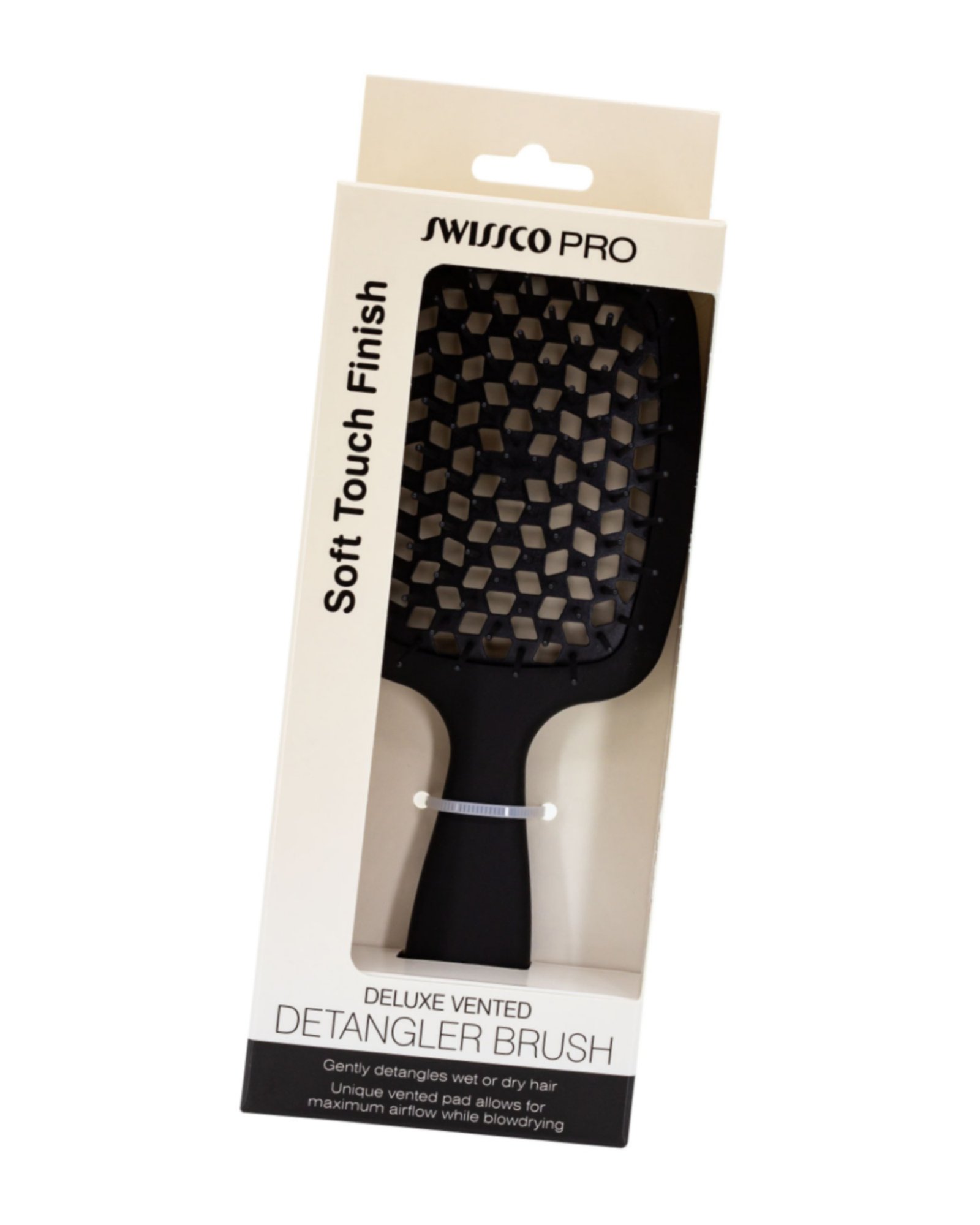 Swissco Pro Deluxe Vented Detangler Hair Brush - Image 3