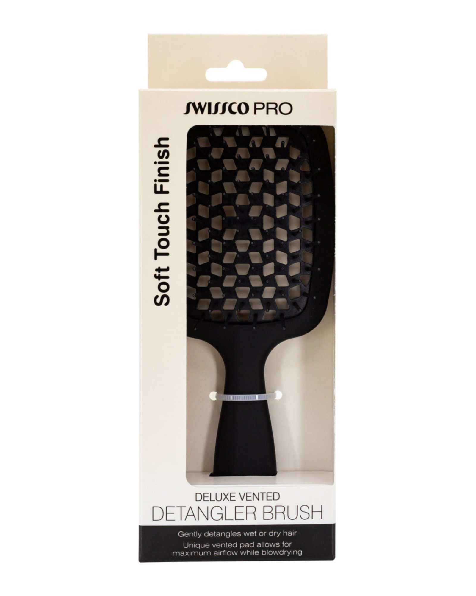 Swissco Pro Deluxe Vented Detangler Hair Brush