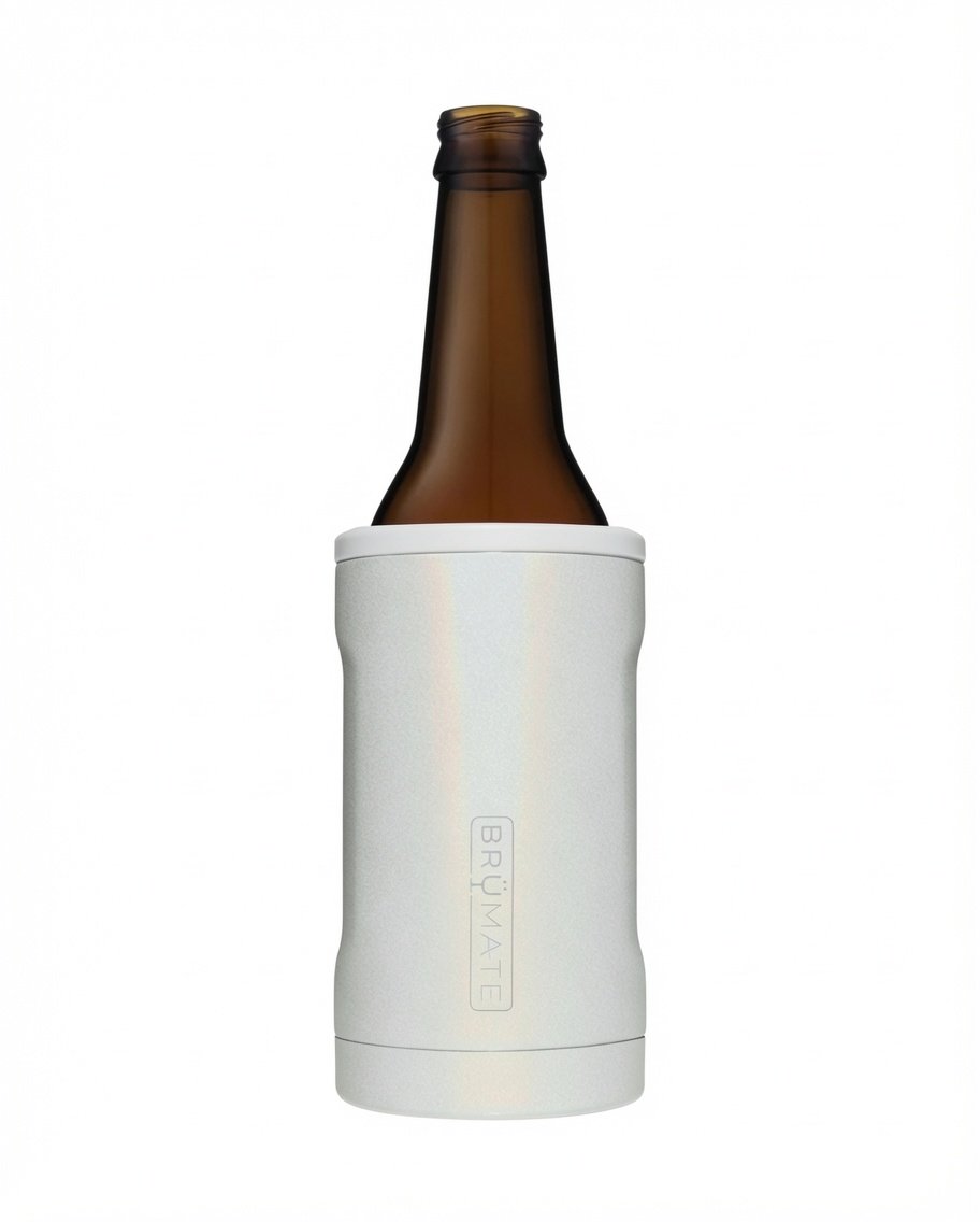 Brumate Hopsulator Bott'l 12oz — Glitter White