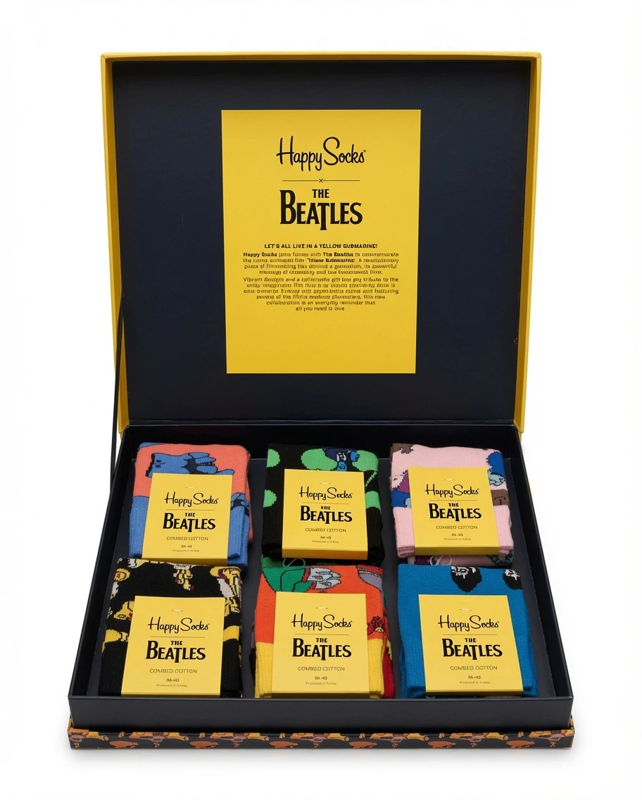 Happy Socks x The Beatles Yellow Submarine 6-Pair Gift Box Set – Size 36-40 - Image 2